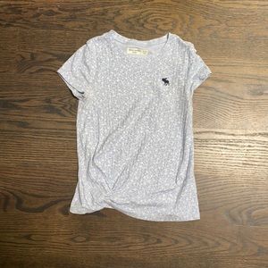 Super Cute Abercrombie Kids Light blue and white floral shirt